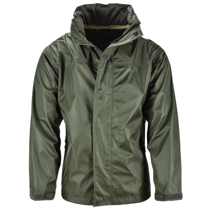 Mil-Tec Brand Jacket Olive Green waterproof Men Rainwear water-resistant men's two zipped pockets YKK zipper hiking hunting