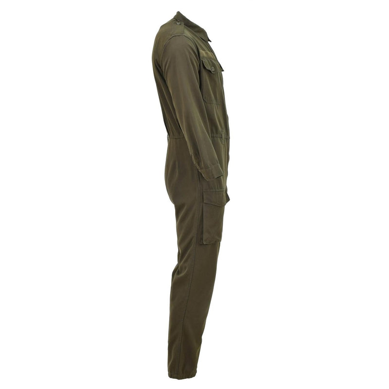 Original Austrian BH Military coverall men works mechanic polycotton suit Olive