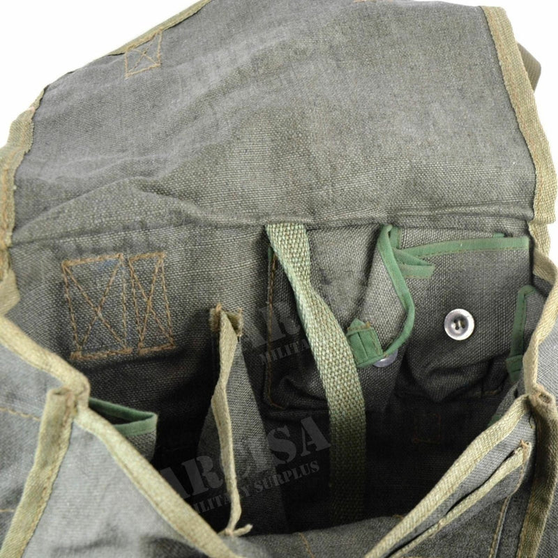 Vintage Polish army canvas shoulder bag bread bag bushcraft