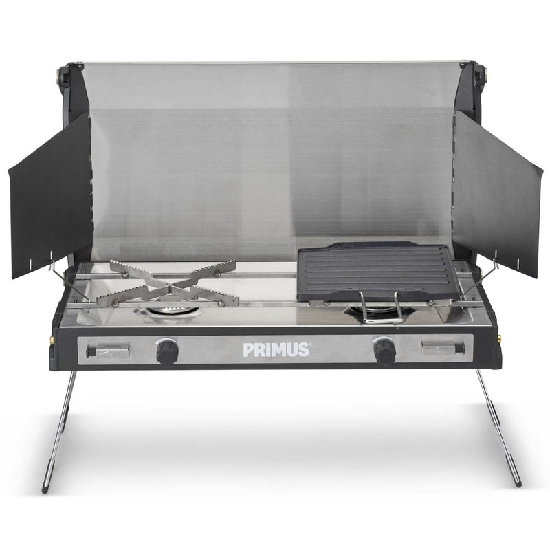 Primus Tupike outdoor stove dual gas burner portable camping hiking griddle dual burners to cook multiple pots