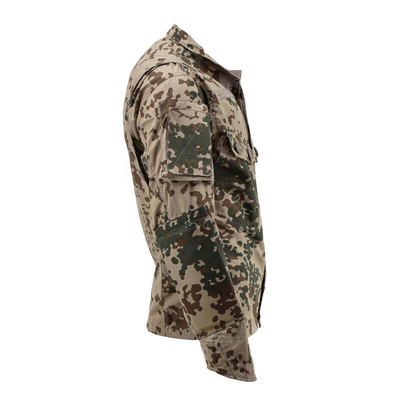 TACGEAR Brand Military style commando field jacket desert flecktarn camouflage shirts high neck