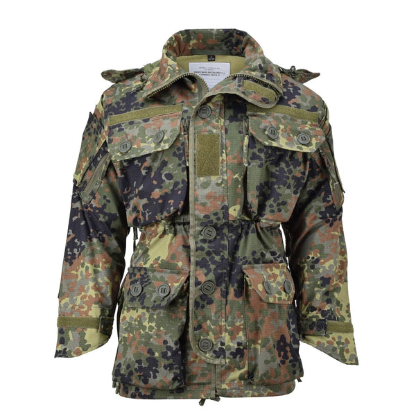 TACGEAR Brand Military style commando smock jacket full-zip ripstop flecktran camo teflon impregnated