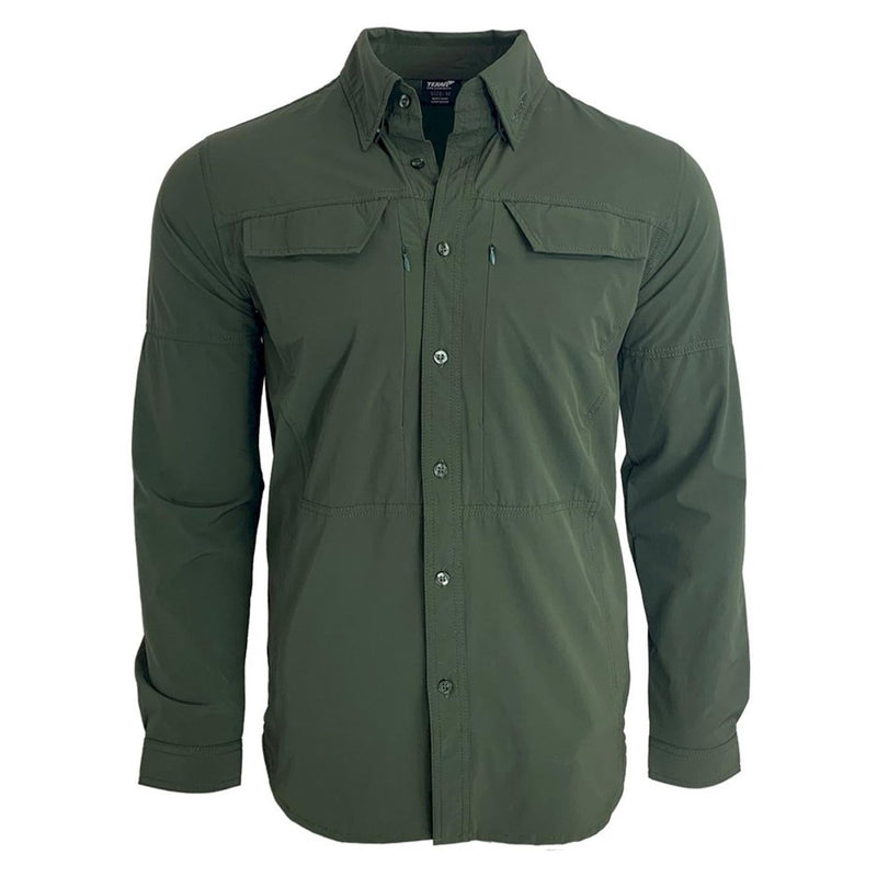 TEXAR long-sleeve military shirt slim fit durable garment classic army shirts all seasons breathable olive