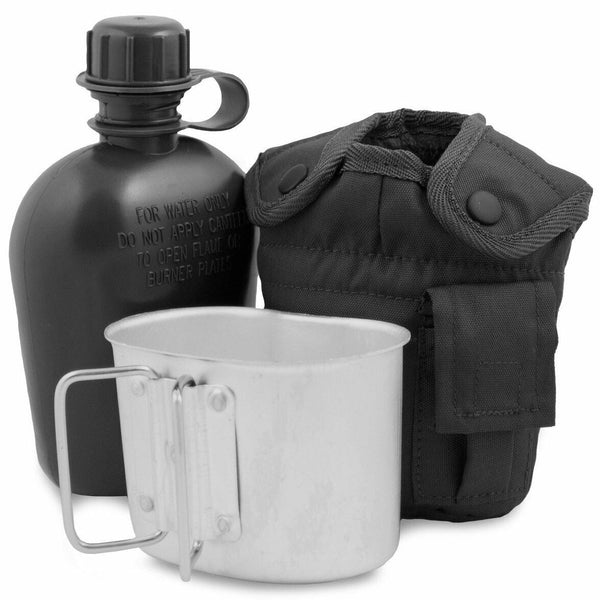 M1 water bottle with cover cup black